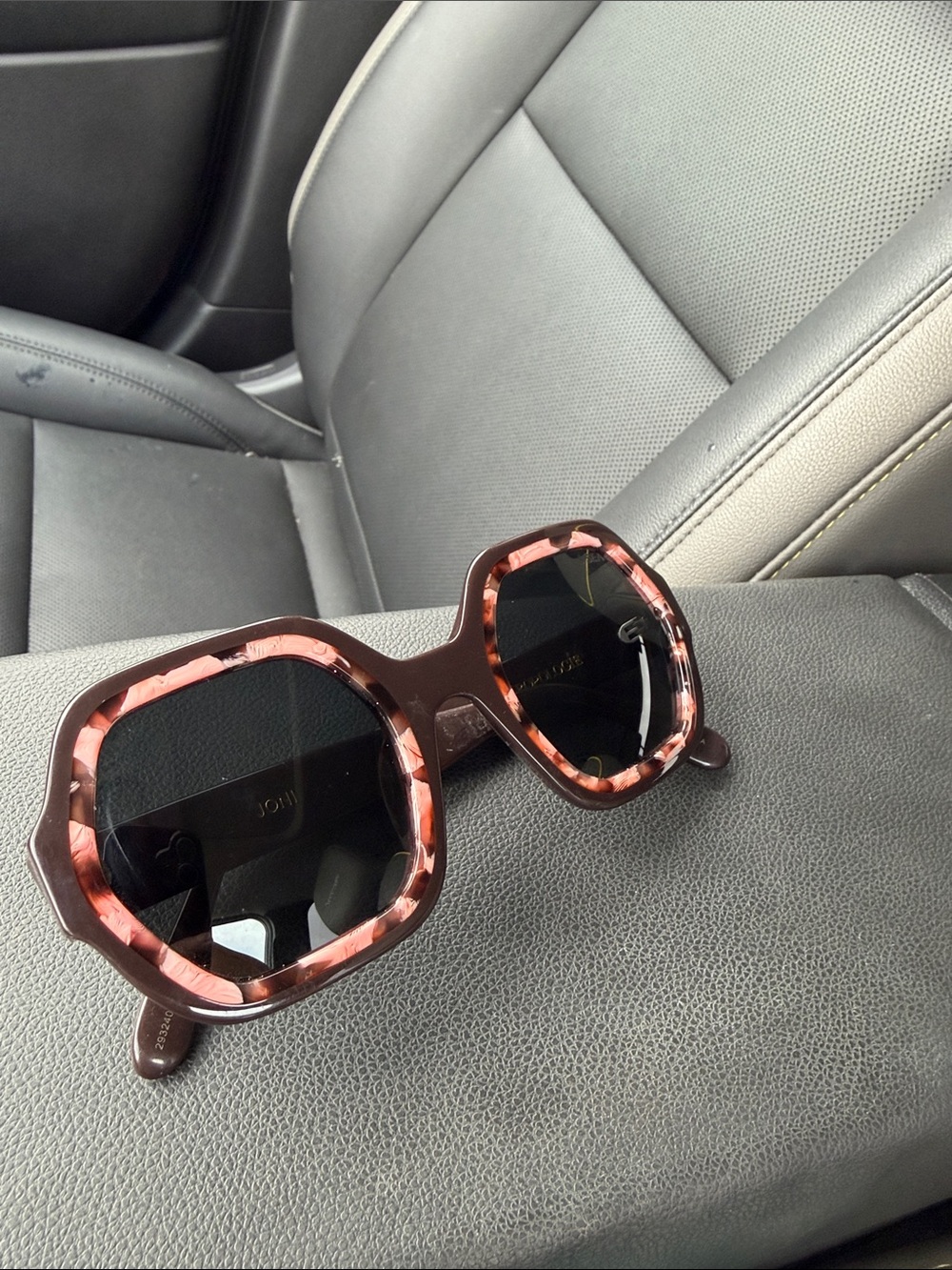 Anthropologie Oversized Tortoise & Dark Brown Square Sunglasses - Picture 1 of 4